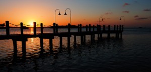 Sunset on the docks